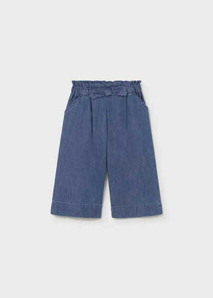 Calças fluidas de bebé menina