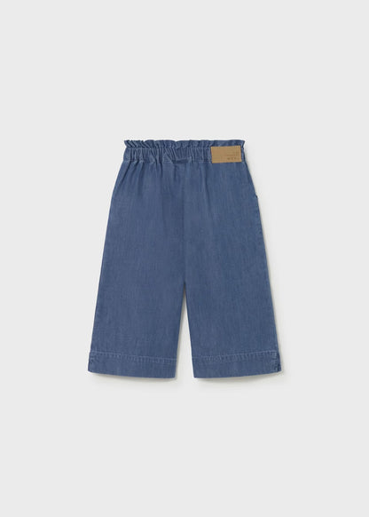 Calças fluidas de bebé menina