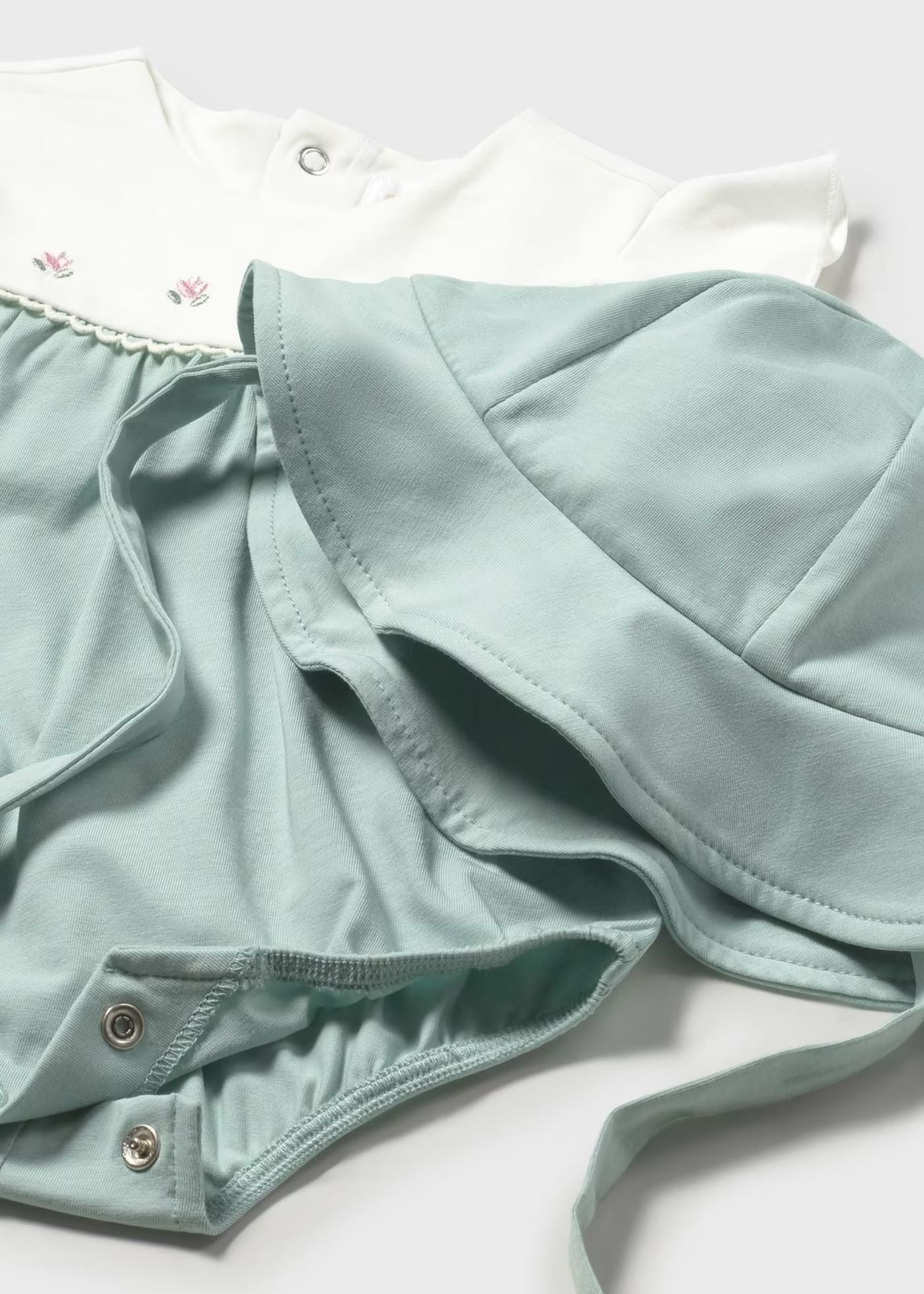 Conjunto macacão com gorro recém nascida mayoral