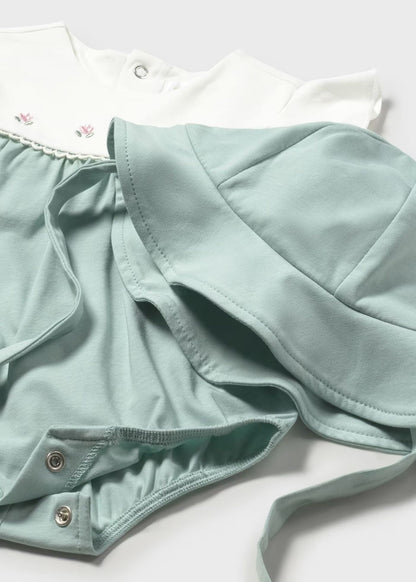 Conjunto macacão com gorro recém nascida mayoral