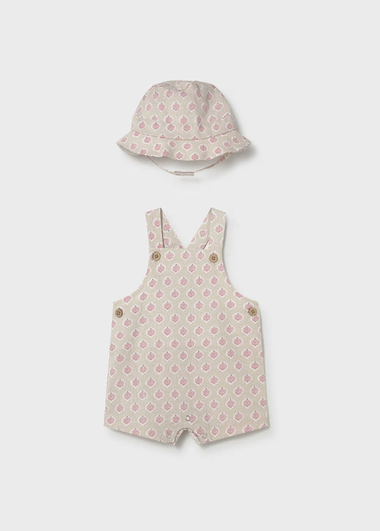 Jardineira com gorro recém nascido mayoral