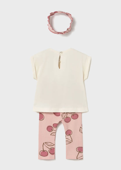Conjunto 3 peças com bandolete, menina mayoral