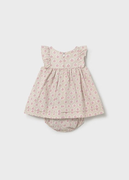 Vestido com tapa fralda recém nascida mayoral