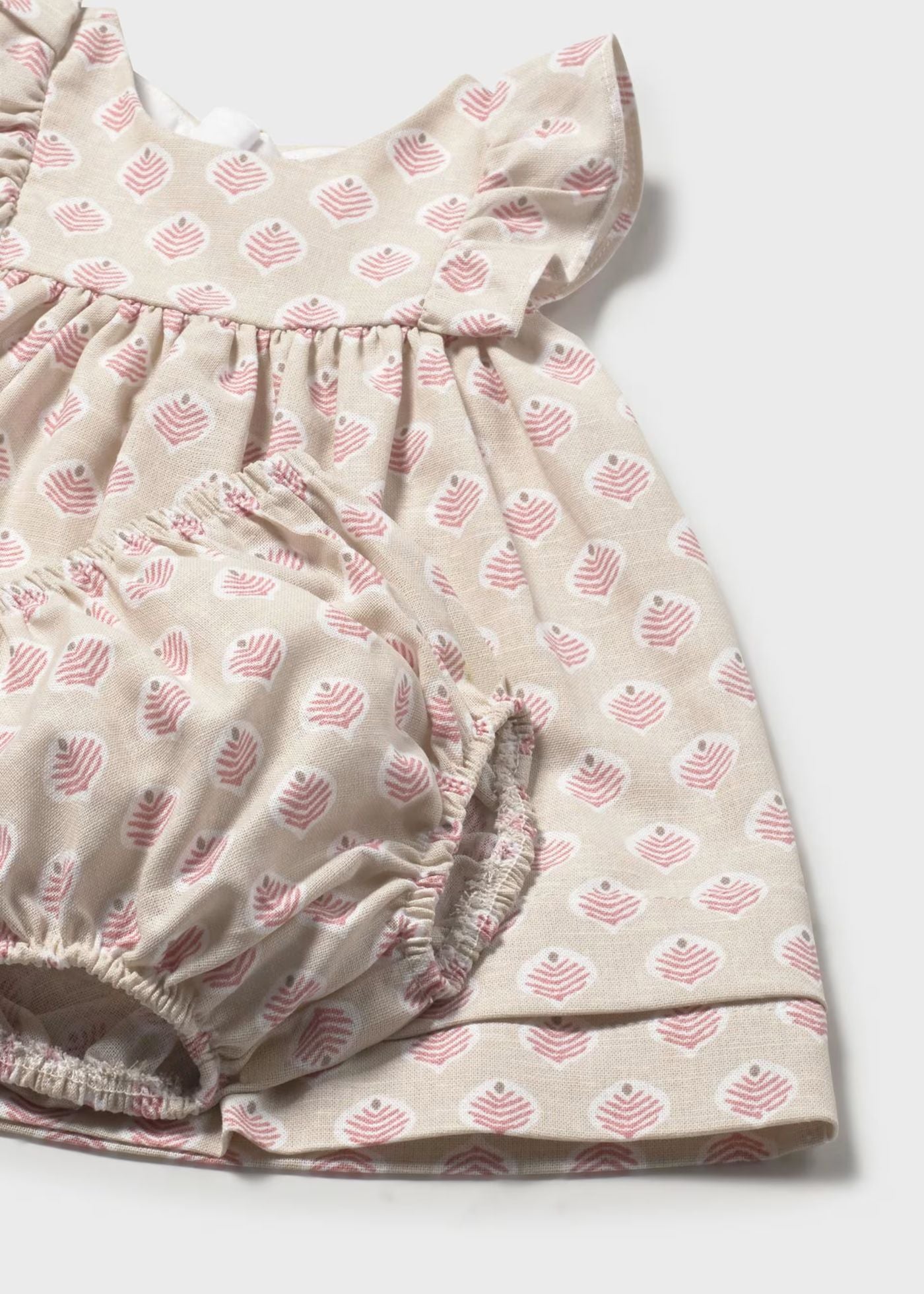Vestido com tapa fralda recém nascida mayoral