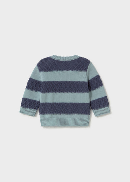 Camisola ás riscas em tricot de bebé menino, mayoral