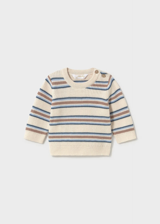 Camisola ás riscas em tricot de bebé menino, mayoral