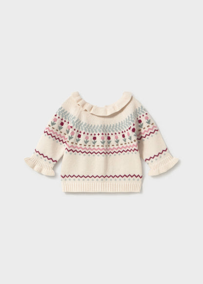 Camisola de tricot para bebé menina, mayoral