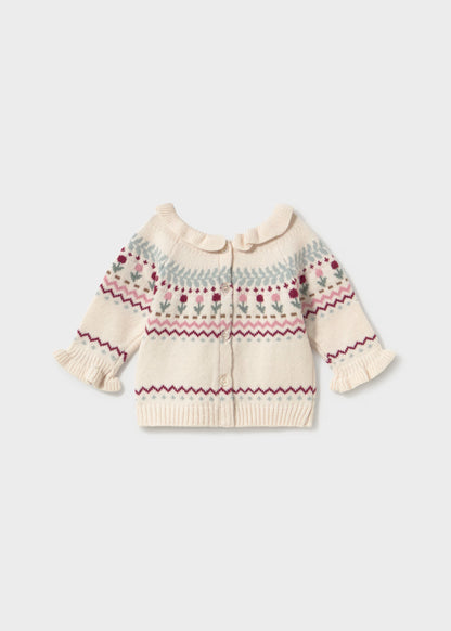 Camisola de tricot para bebé menina, mayoral