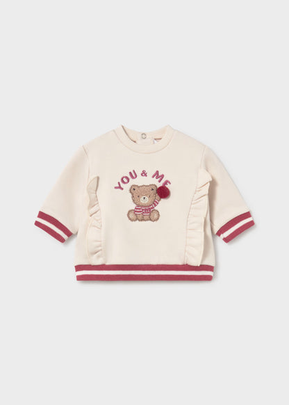 Sweat bordada para menina bebé, mayoral