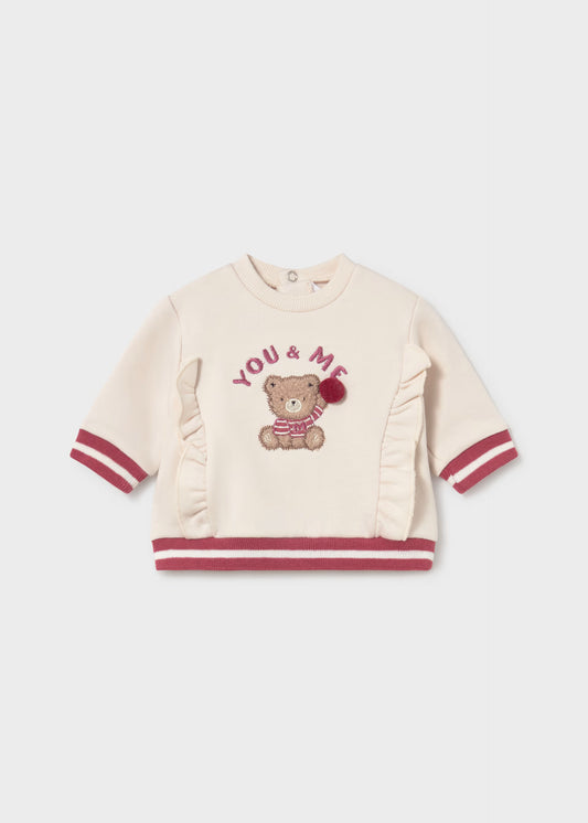 Sweat bordada para menina bebé, mayoral