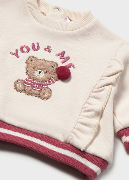 Sweat bordada para menina bebé, mayoral