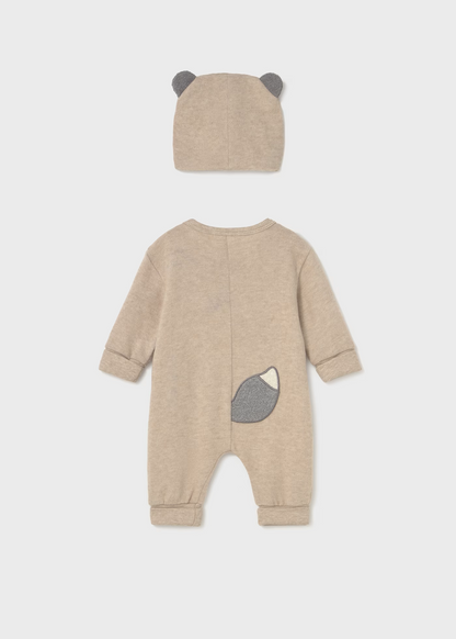 Babygrow com gorro recém nascido
