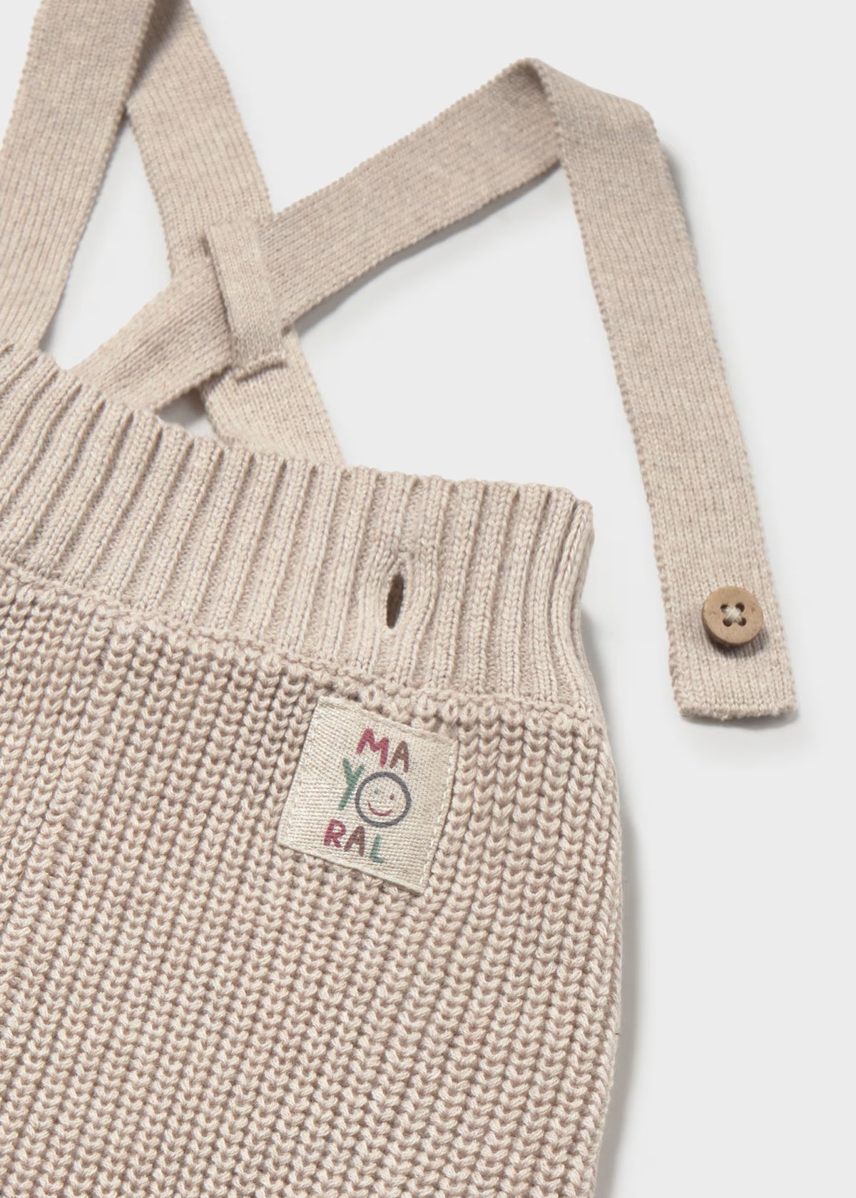 Calças com alças em tricot para bebé menino, mayoral