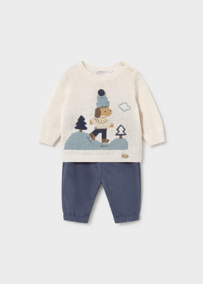 Conjunto de calças e camisola para bebé menino, mayoral
