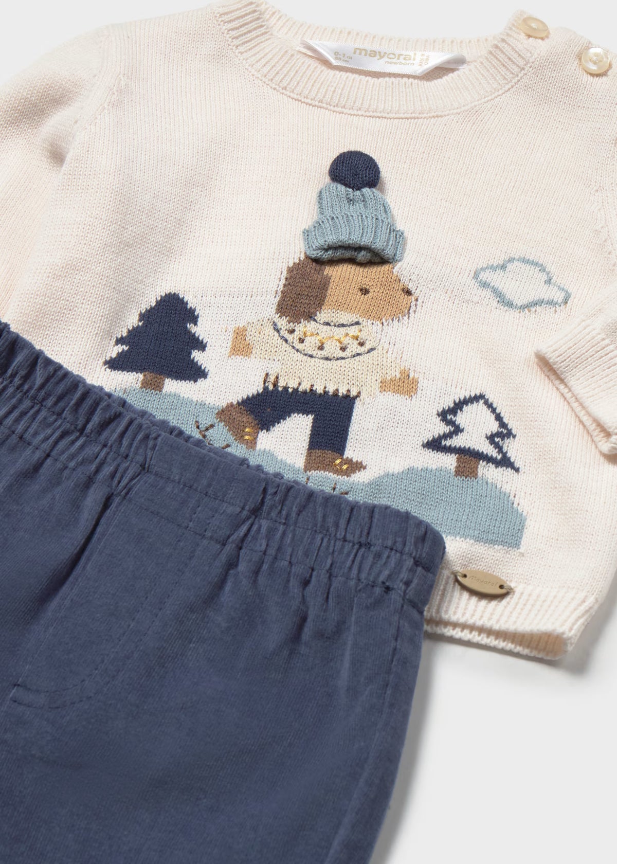 Conjunto de calças e camisola para bebé menino, mayoral