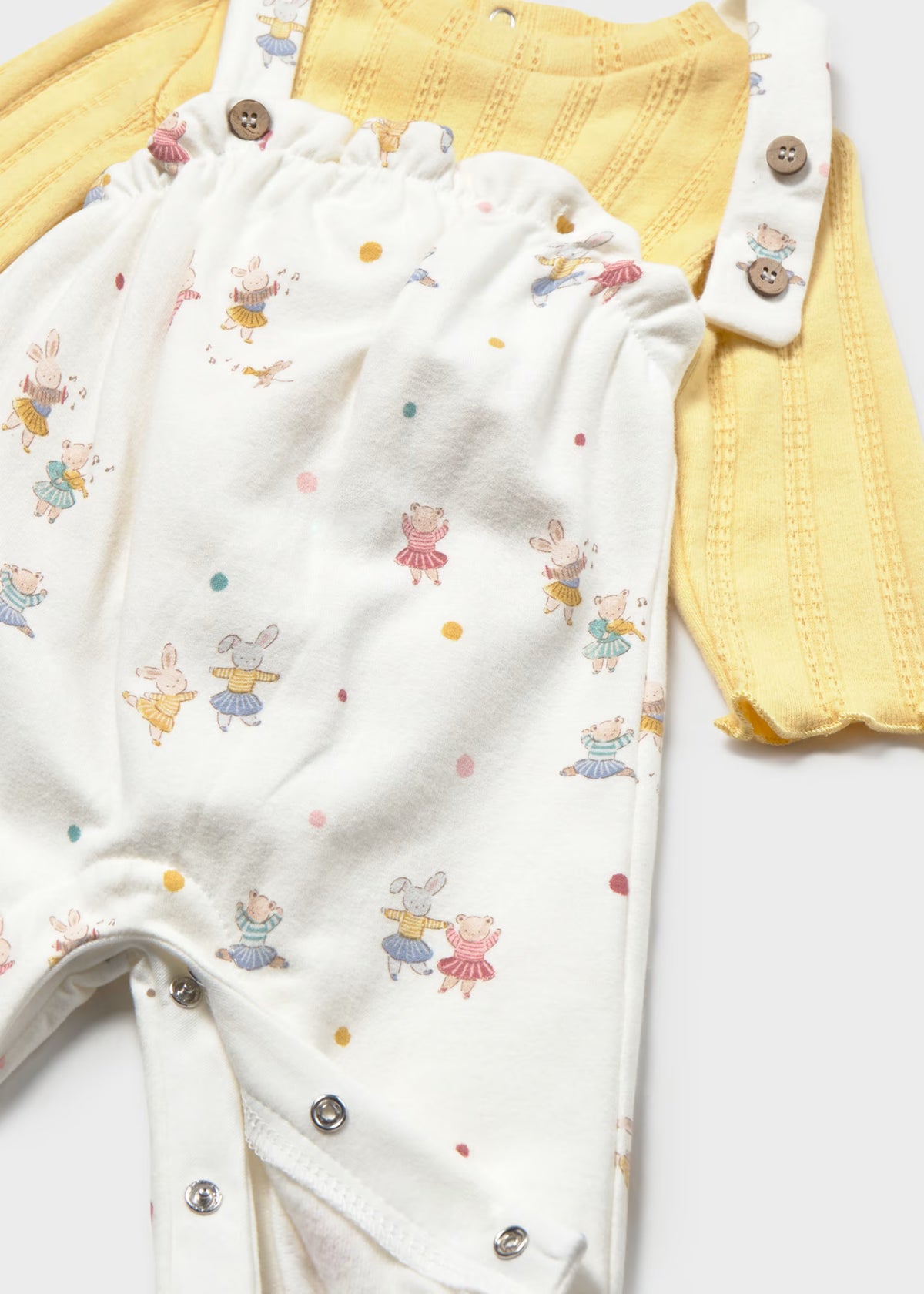 Conjunto de jardineira e camisola para bebé menina, mayoral