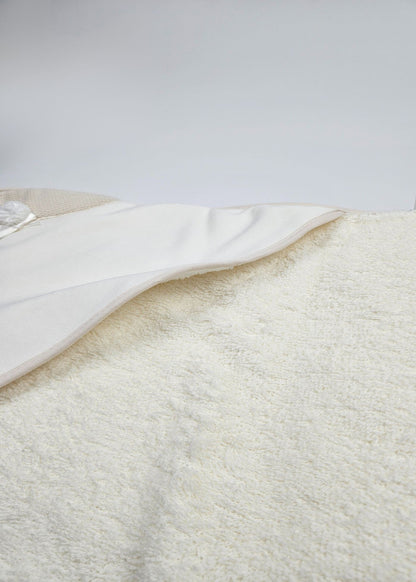 Toalha de banho de bebé bege