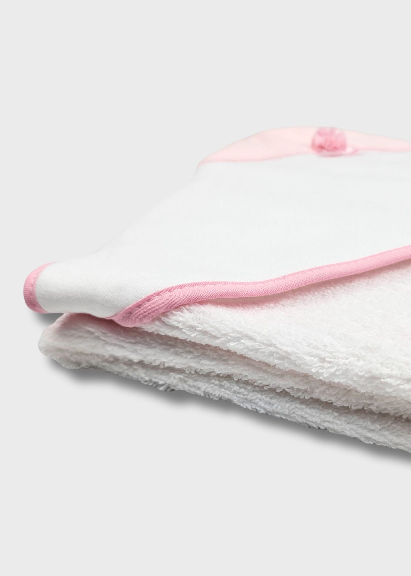 Toalha de banho de bebé, cor de rosa