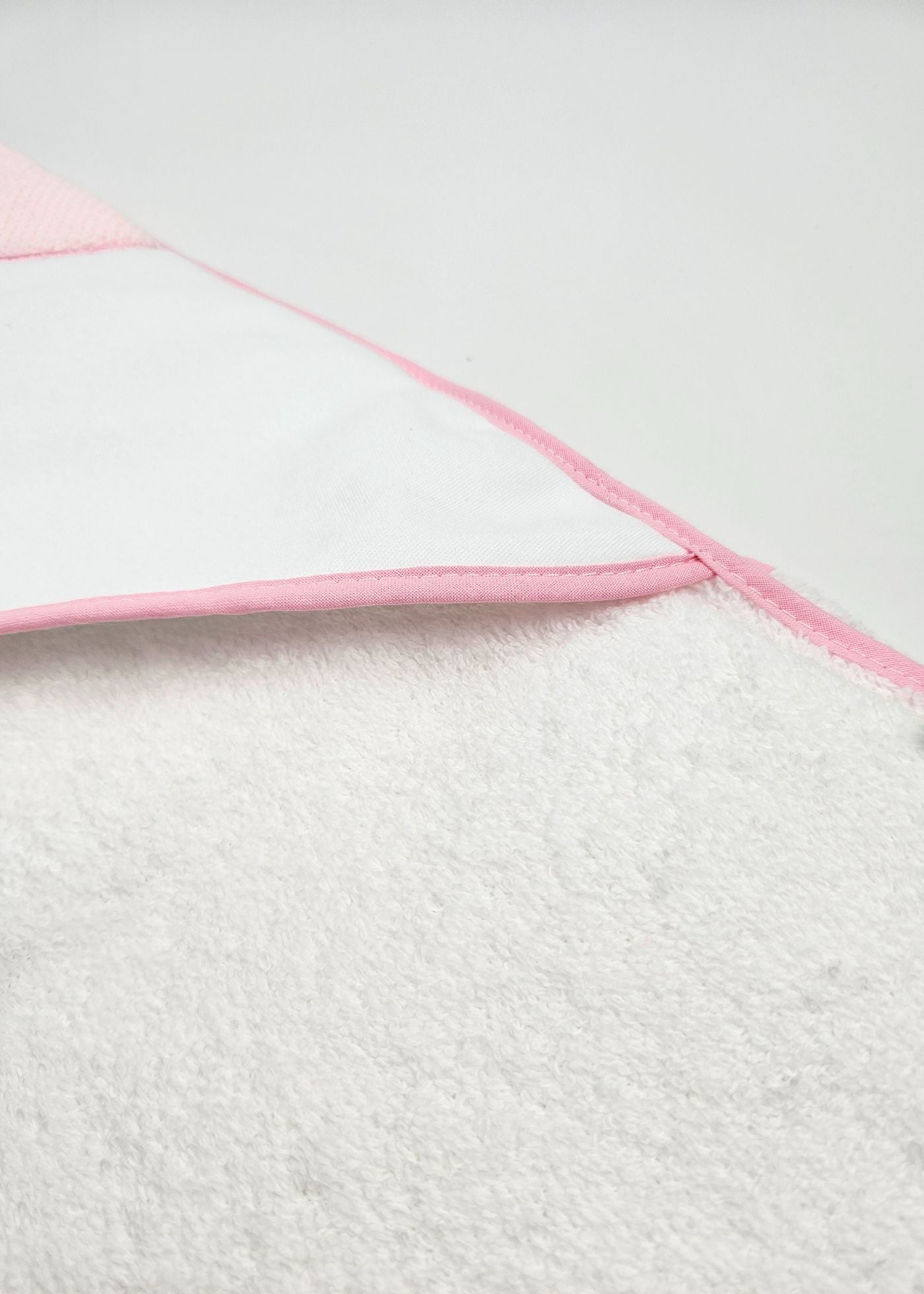 Toalha de banho de bebé, cor de rosa