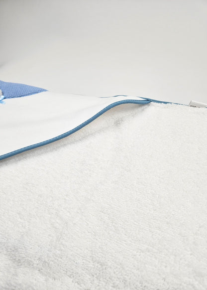 Toalha de banho de bebé, azul marinho