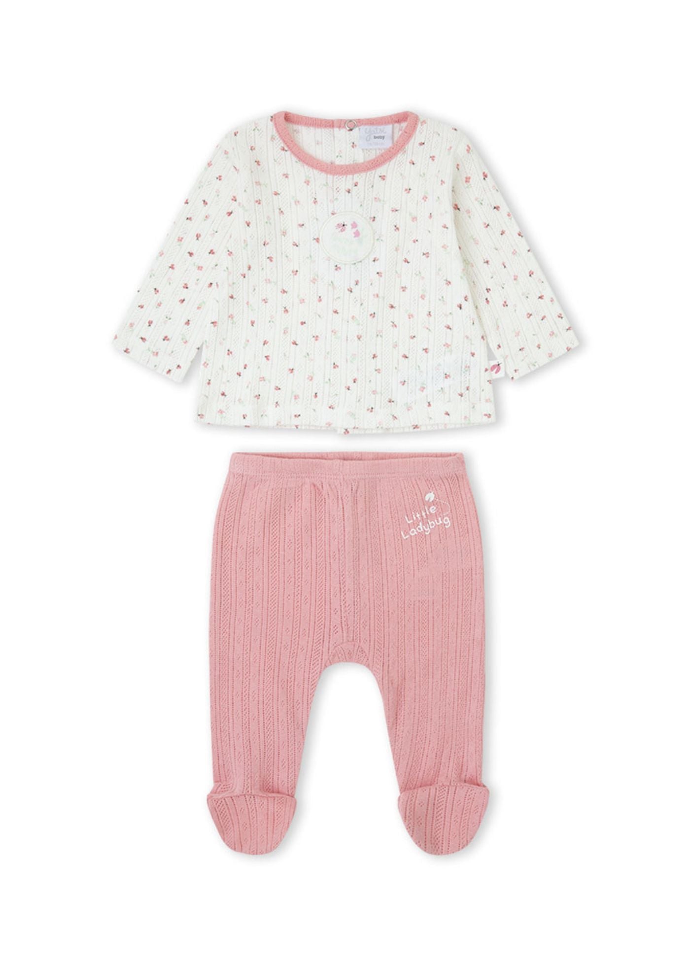 Conjunto camisola, calça de recém nascida