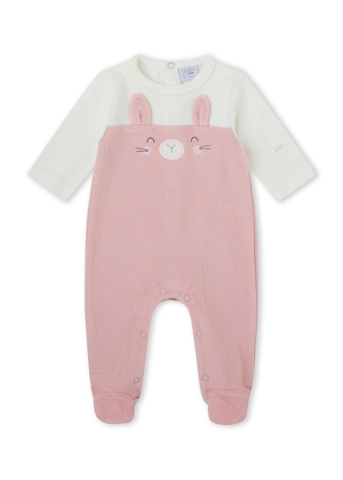 Babygrow de veludo para recém nascida