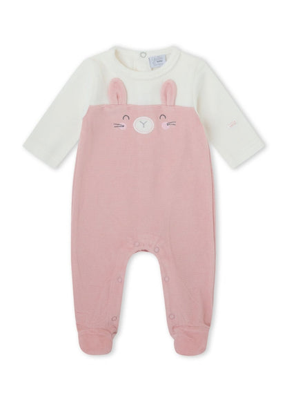Babygrow de veludo para recém nascida