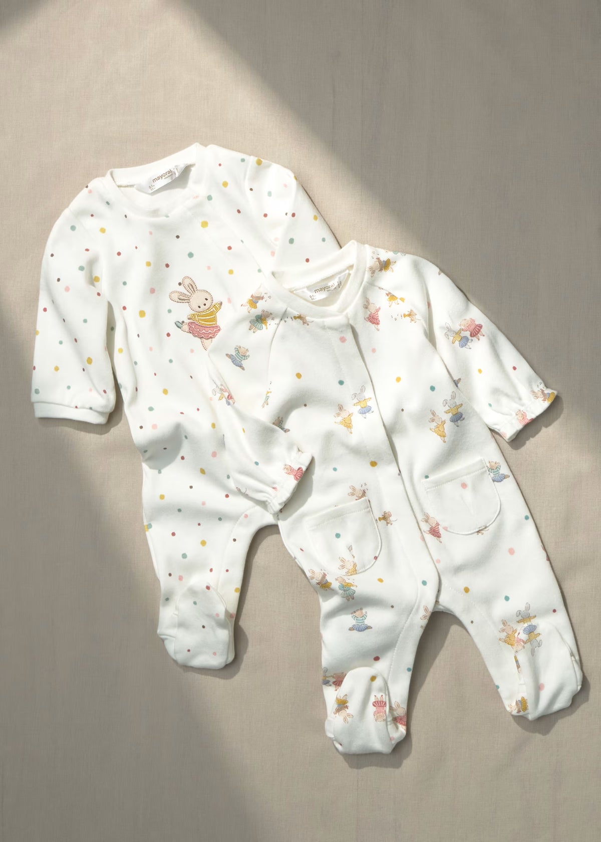 Pack 2 babygrows de algodão para bebé, mayoral