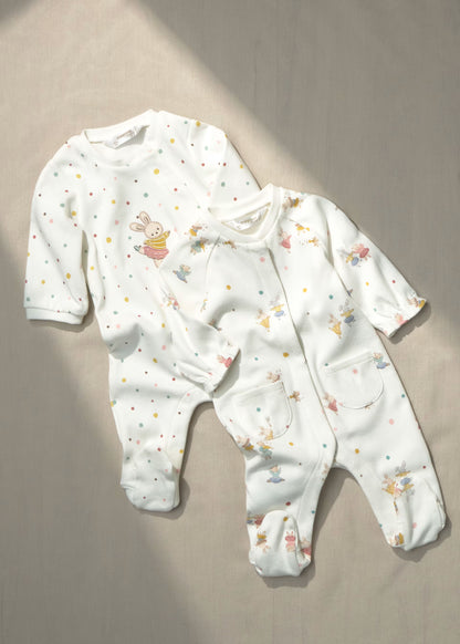 Pack 2 babygrows de algodão para bebé, mayoral