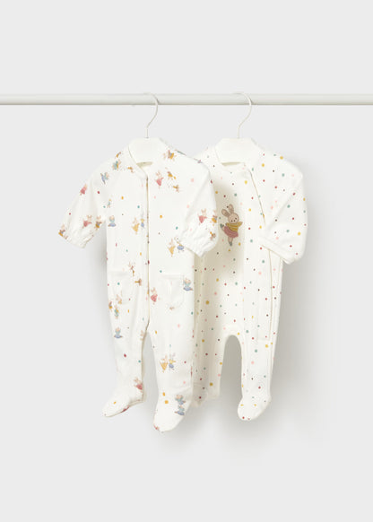 Pack 2 babygrows de algodão para bebé, mayoral