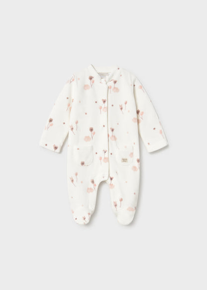 Babygrow de veludo com bolso, mayoral
