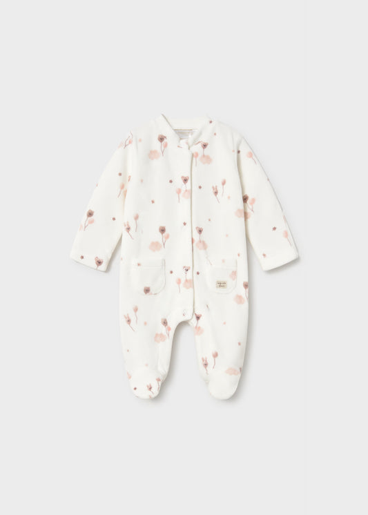 Babygrow de veludo com bolso, mayoral