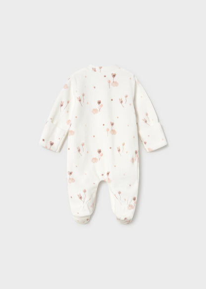Babygrow de veludo com bolso, mayoral
