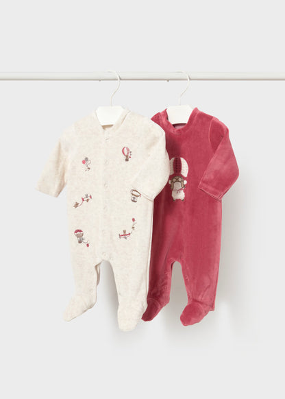 Pack 2 babygrows recém nascido