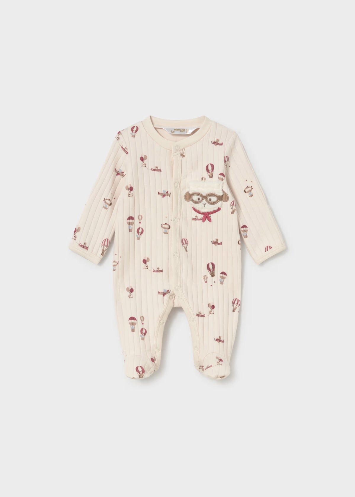 Babygrow de algodão com pés, mayoral