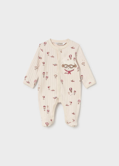 Babygrow de algodão com pés, mayoral