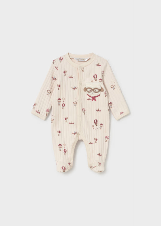 Babygrow de algodão com pés, mayoral