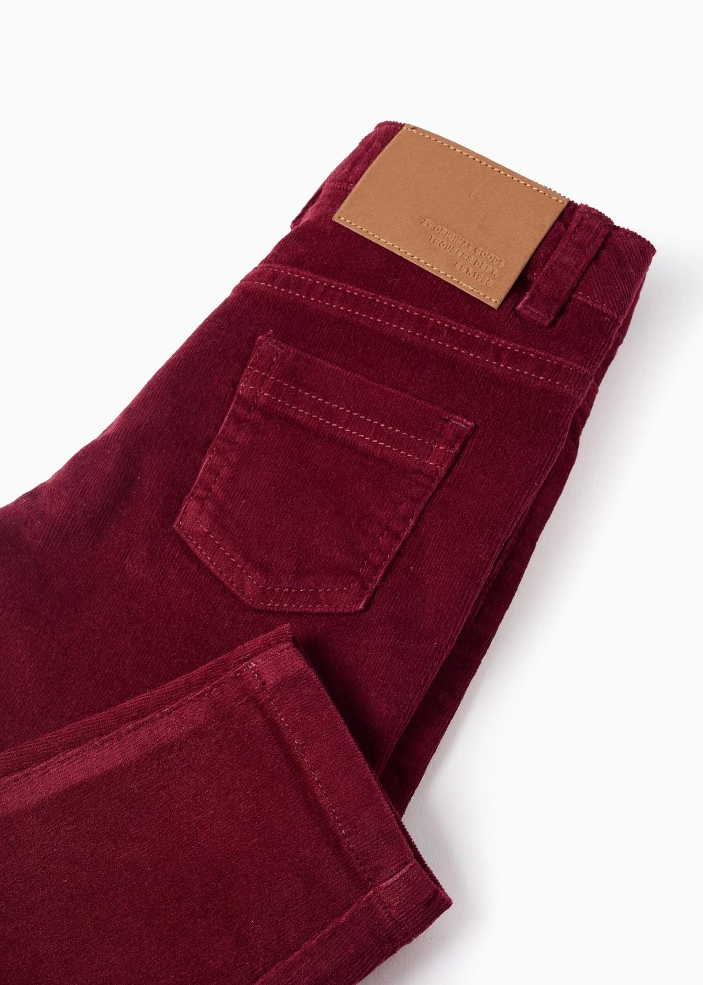 Calças de Bombazine para Bebé Menino, Vermelho