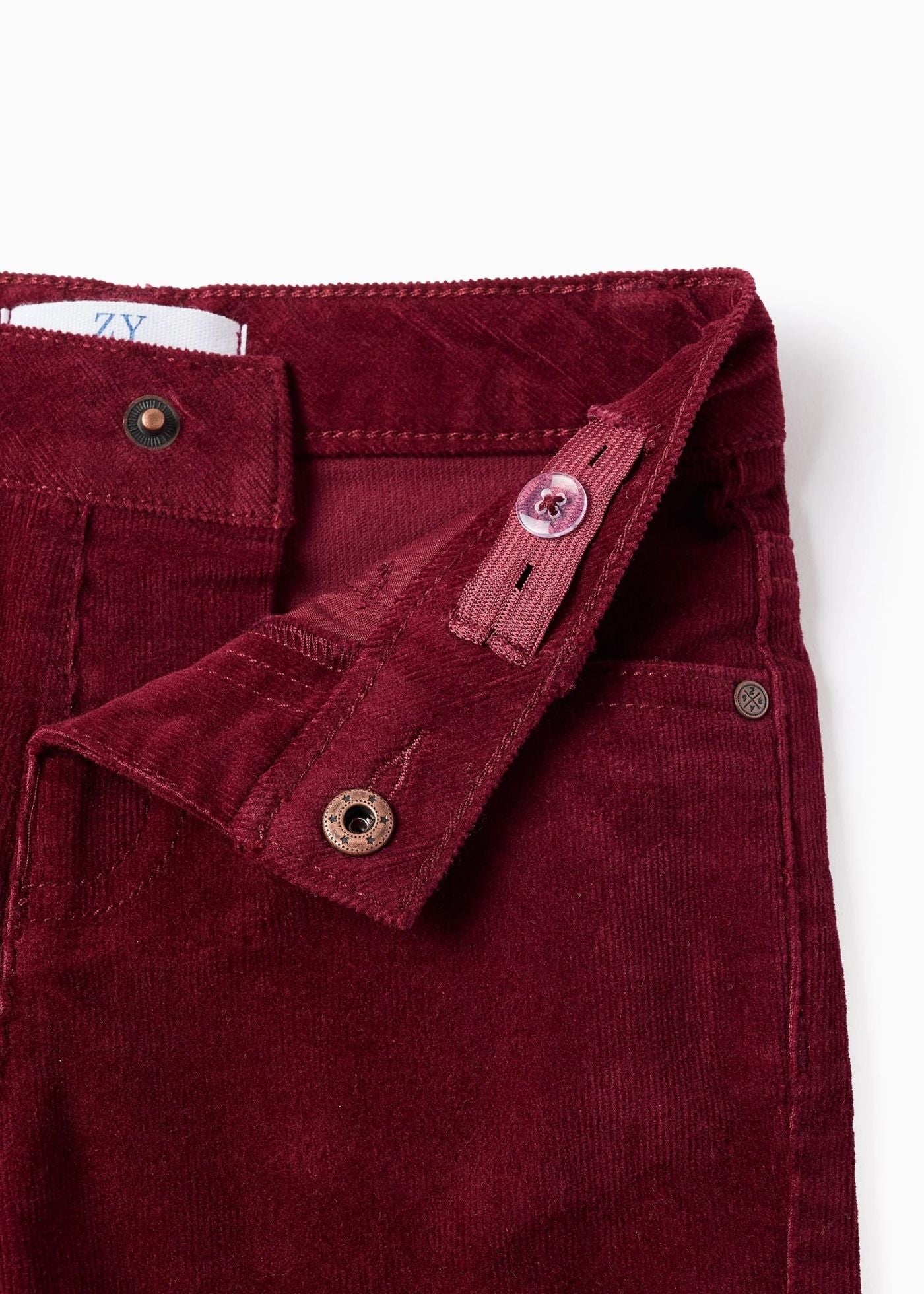 Calças de Bombazine para Bebé Menino, Vermelho