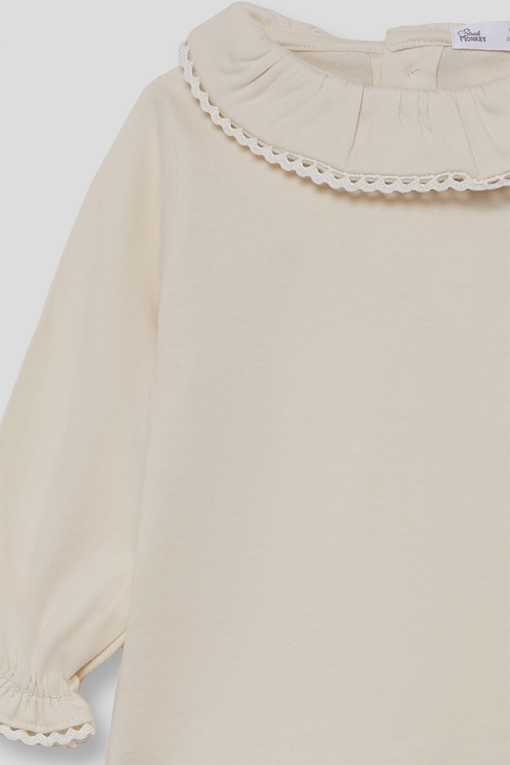 Camisola com gola de bebé menina