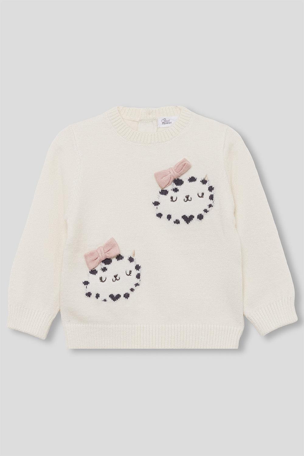 Camisola de malha de bebé menina