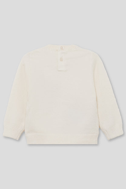 Camisola de malha de bebé menina