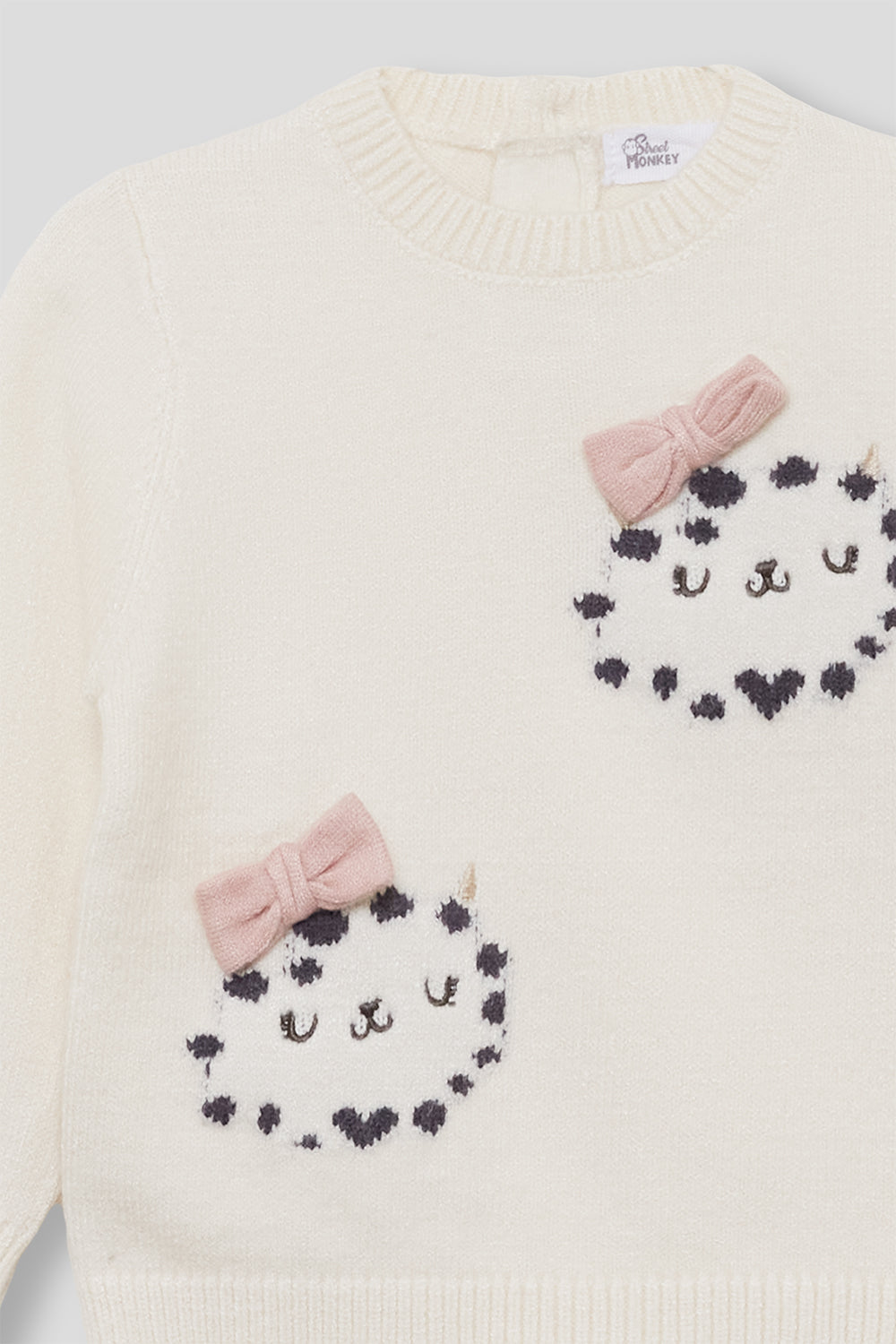 Camisola de malha de bebé menina
