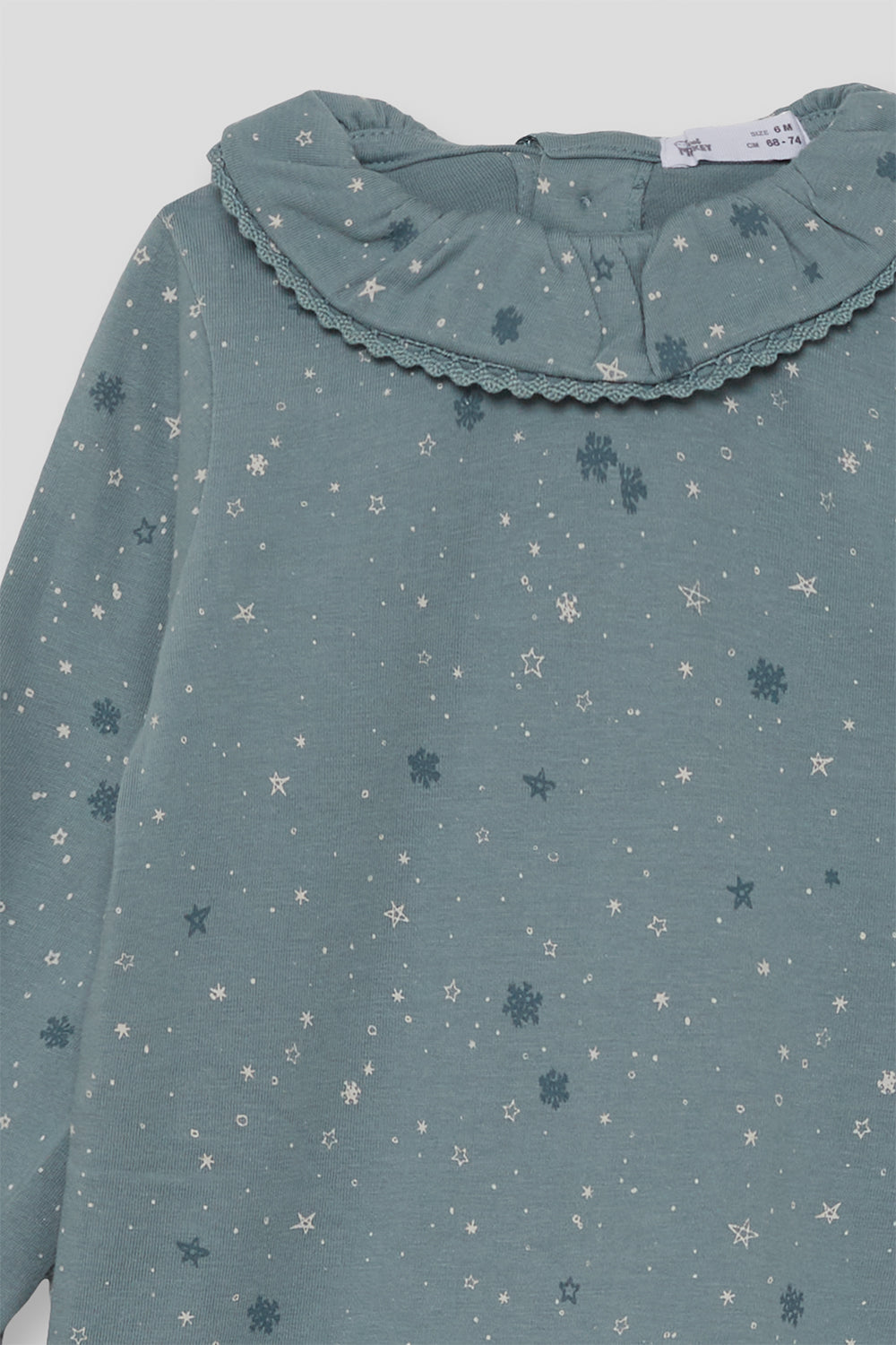 Camisola com gola de bebé menina