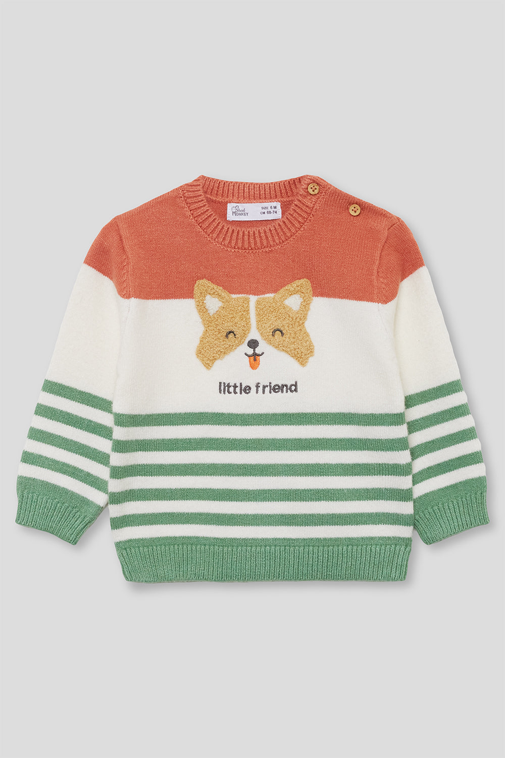 Camisola de malha de bebé menino