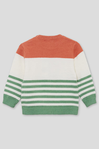 Camisola de malha de bebé menino