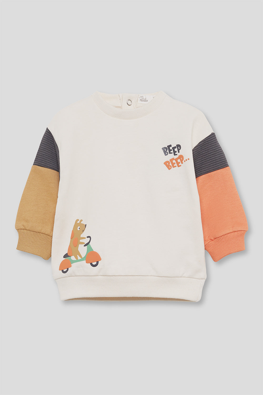 Sweat de bebé menino ás riscas