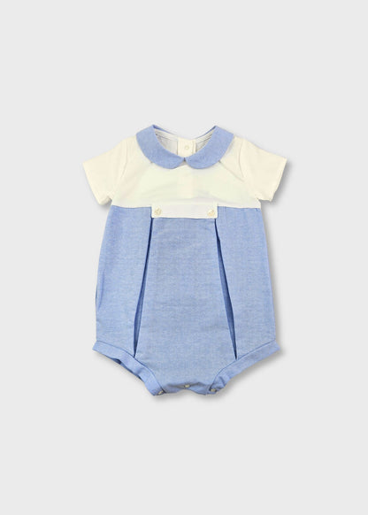 Fofo branco e azul de bebé menino