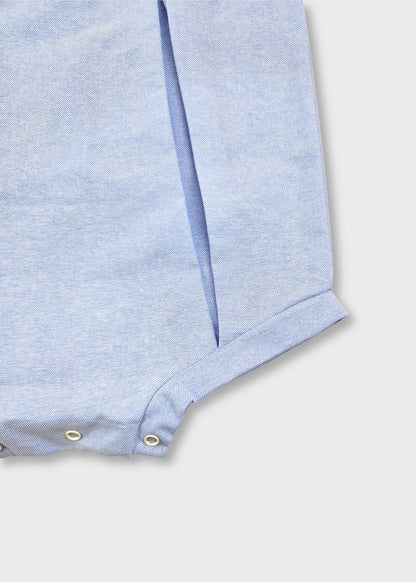 Fofo branco e azul de bebé menino