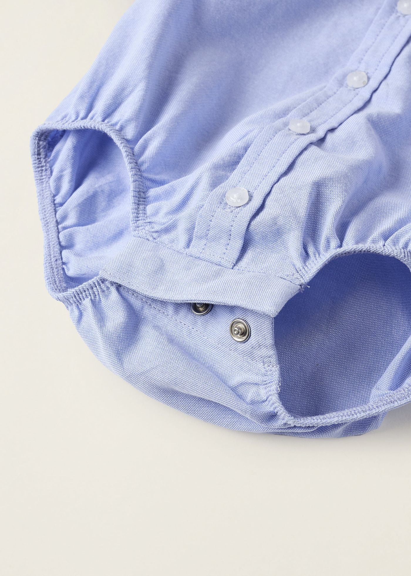 Body-Camisa de Algodão para Recém-Nascido, Azul